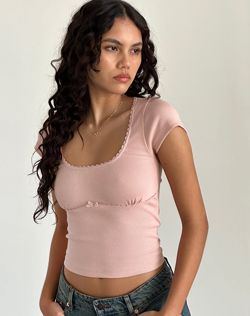 Afbeelding van Rada Top in Rib Pink Lady