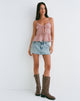 Afbeelding van Raeya Cami Top met Stropdas in Chiffon Roze