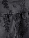 Satijnen jacquard zwart