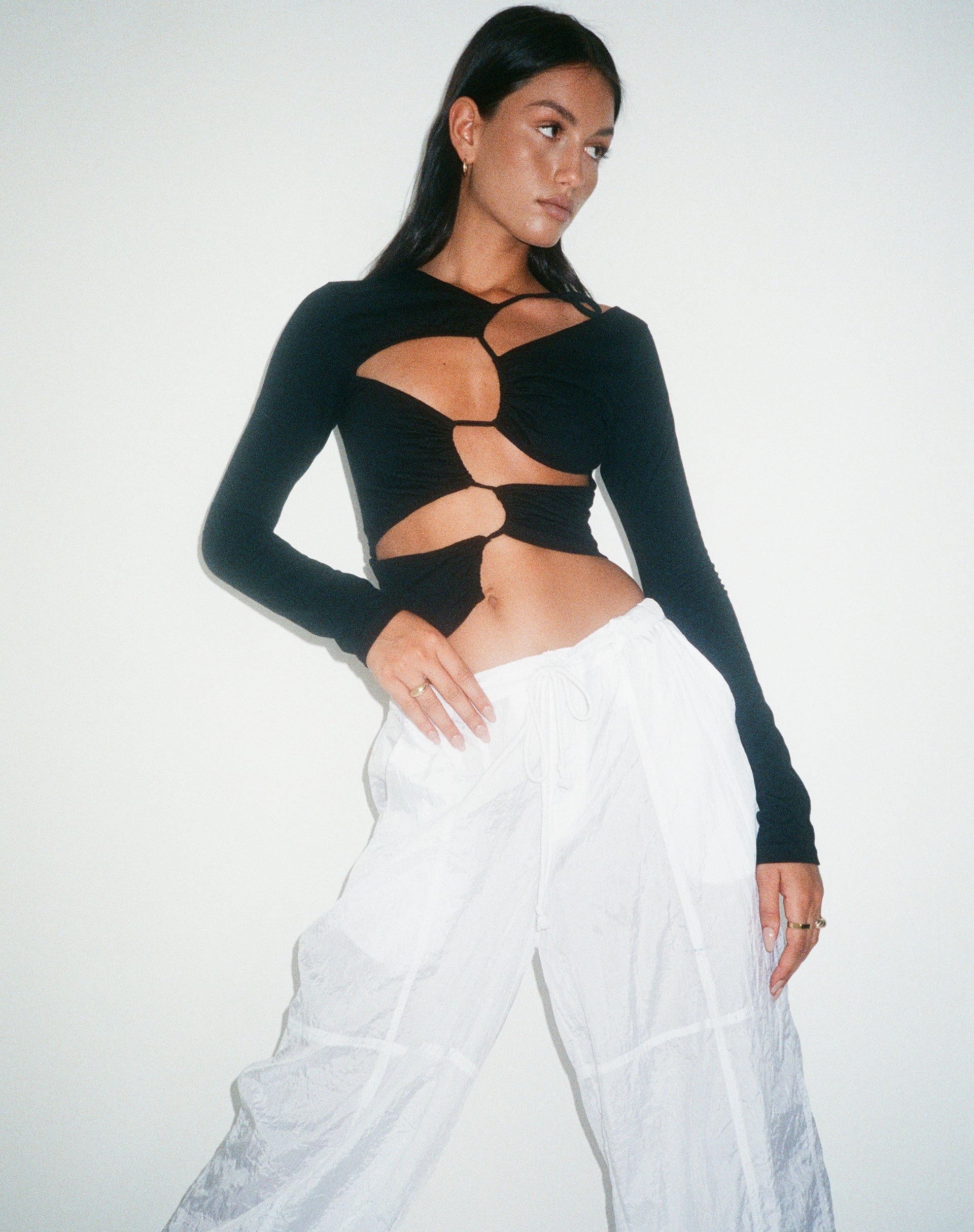 beeld van MOTEL X OLIVIA NEILL Rajina Top in Lycra Zwart