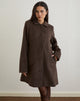 Afbeelding van Rakai Pea Coat in Chocolade Wol