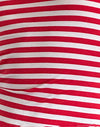 Rood met witte streep
