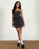 Afbeelding van Ramana Mini-jurk in 80s Polka Zwart