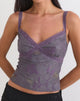Afbeelding van Rasa Cami Top in Flare Flower Purple