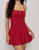 Afbeelding van Rasmil Bubble Mini Dress in Adrenaline Rood