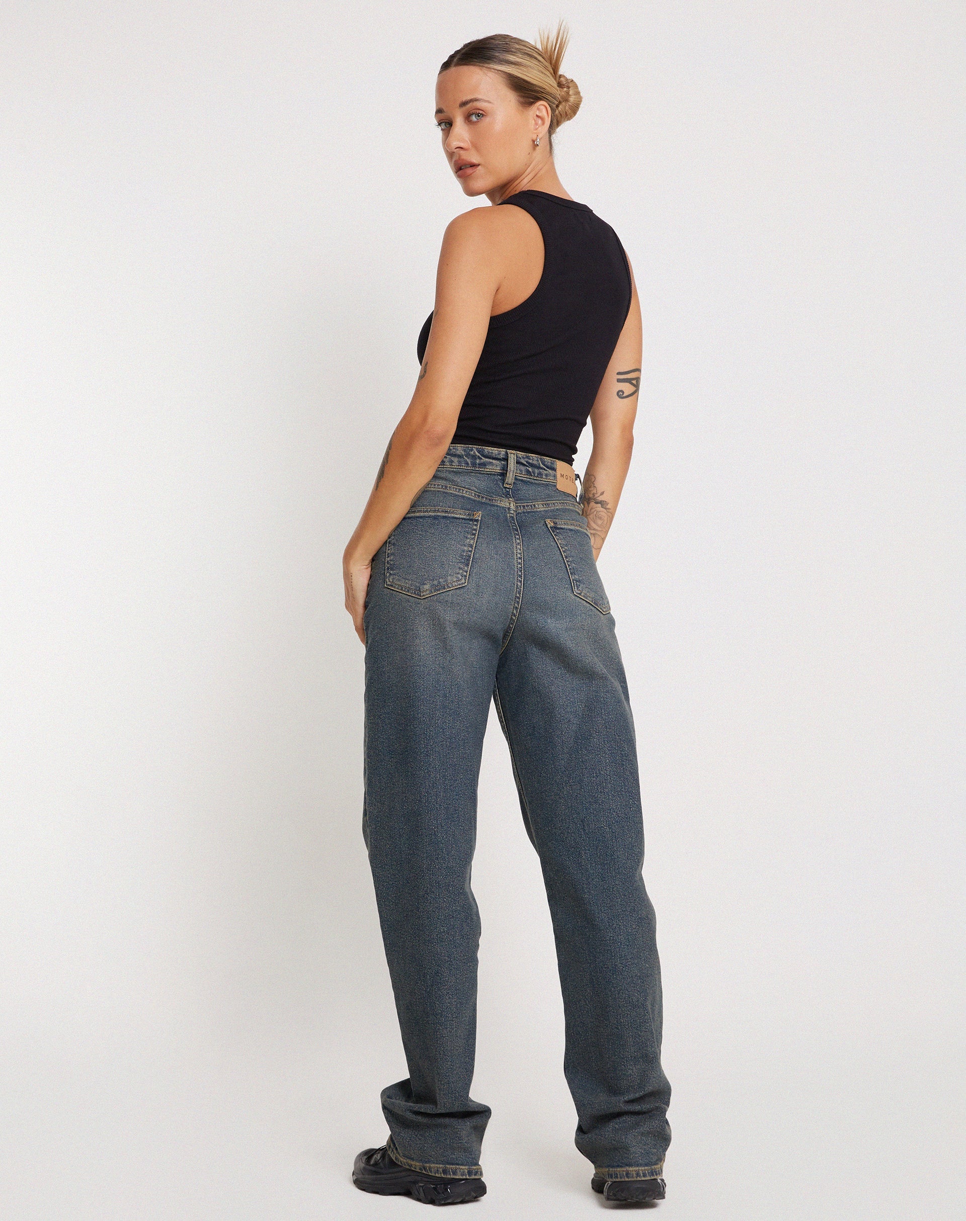 Afbeelding van Rave Vest Top in Rib Zwart