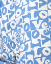 Liefde dambord blauw