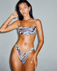 afbeelding van Reema Bikinitop in Warped Zebra Blue