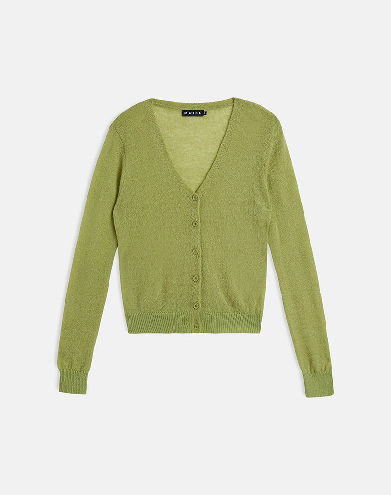Afbeelding van Renisa Vest in Sheer Knit Groen
