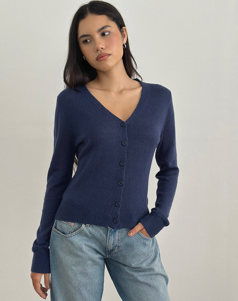 Afbeelding van Renisa Vest in Sheer Knit Navy