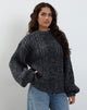 Afbeelding van Amieta gebreide trui in Shadow Grey
