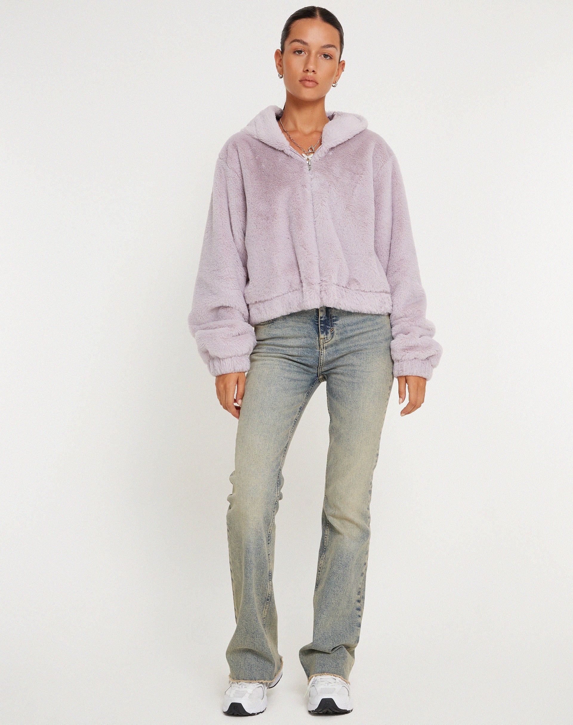 Afbeelding van Banowa Zip Up Jas in Lila
