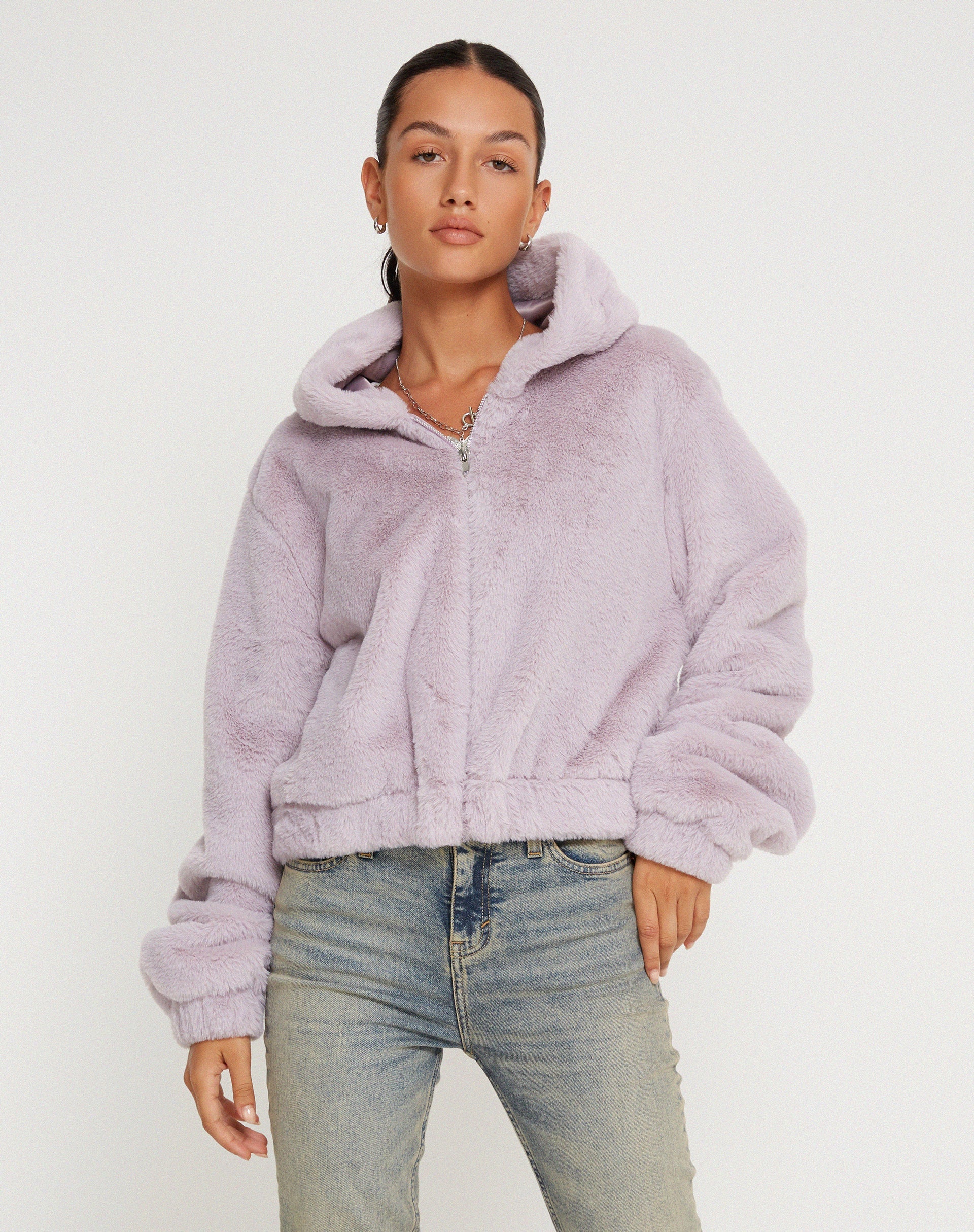 Afbeelding van Banowa Zip Up Jas in Lila