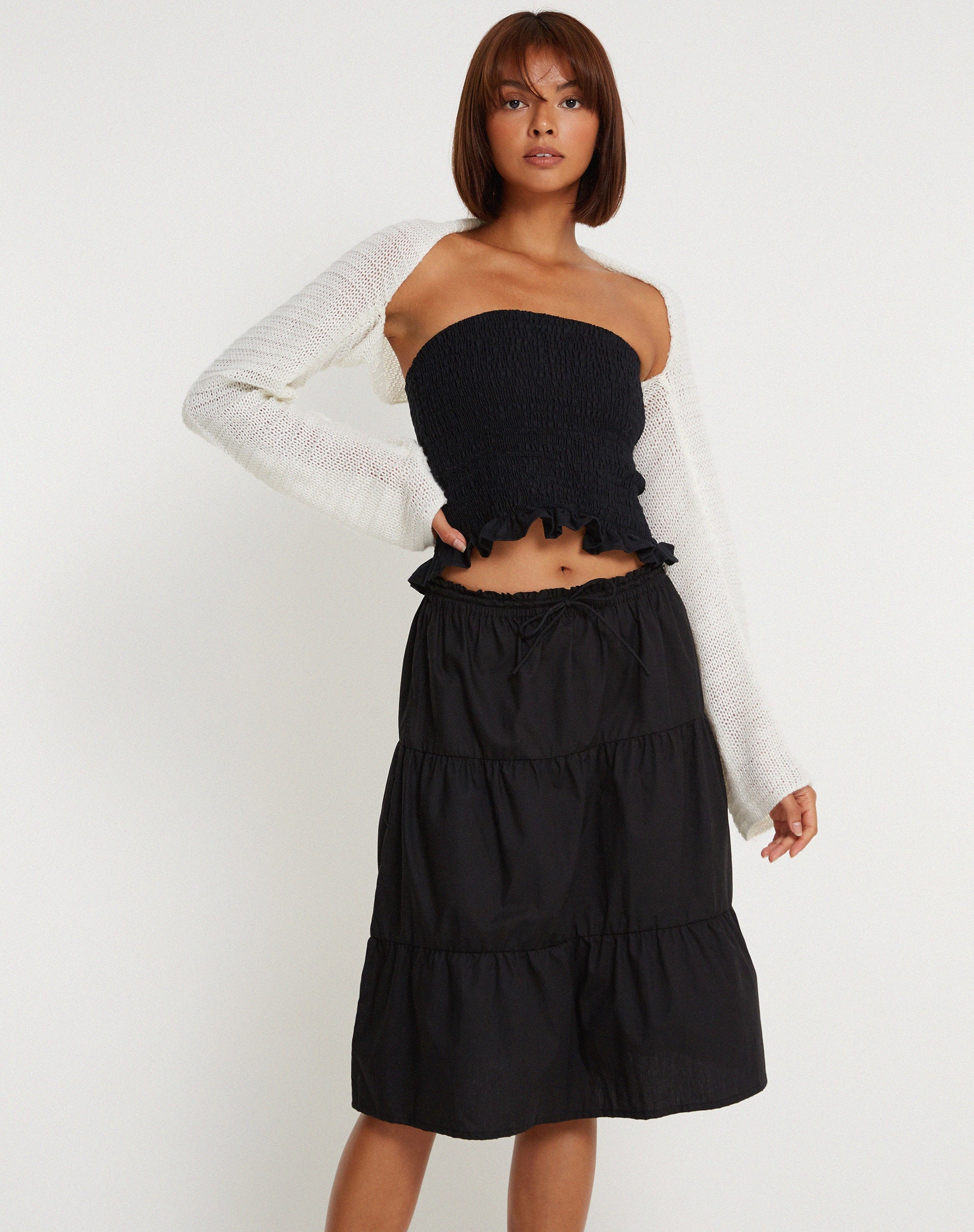 Afbeelding van Kiyo Bandeau Top in Zwart