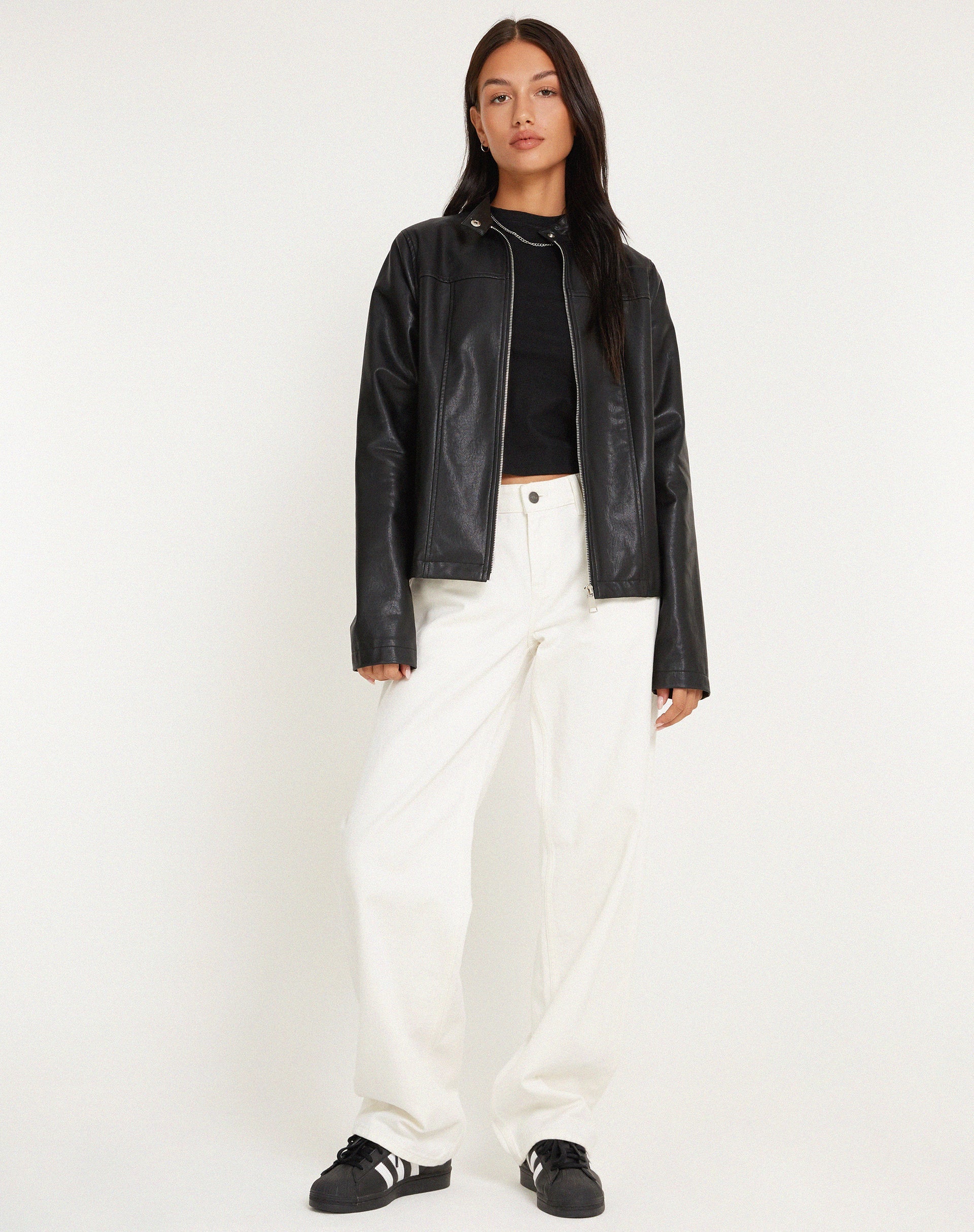 beeld van MOTEL X BARBARA Low Rise Parallel Jeans in echt wit