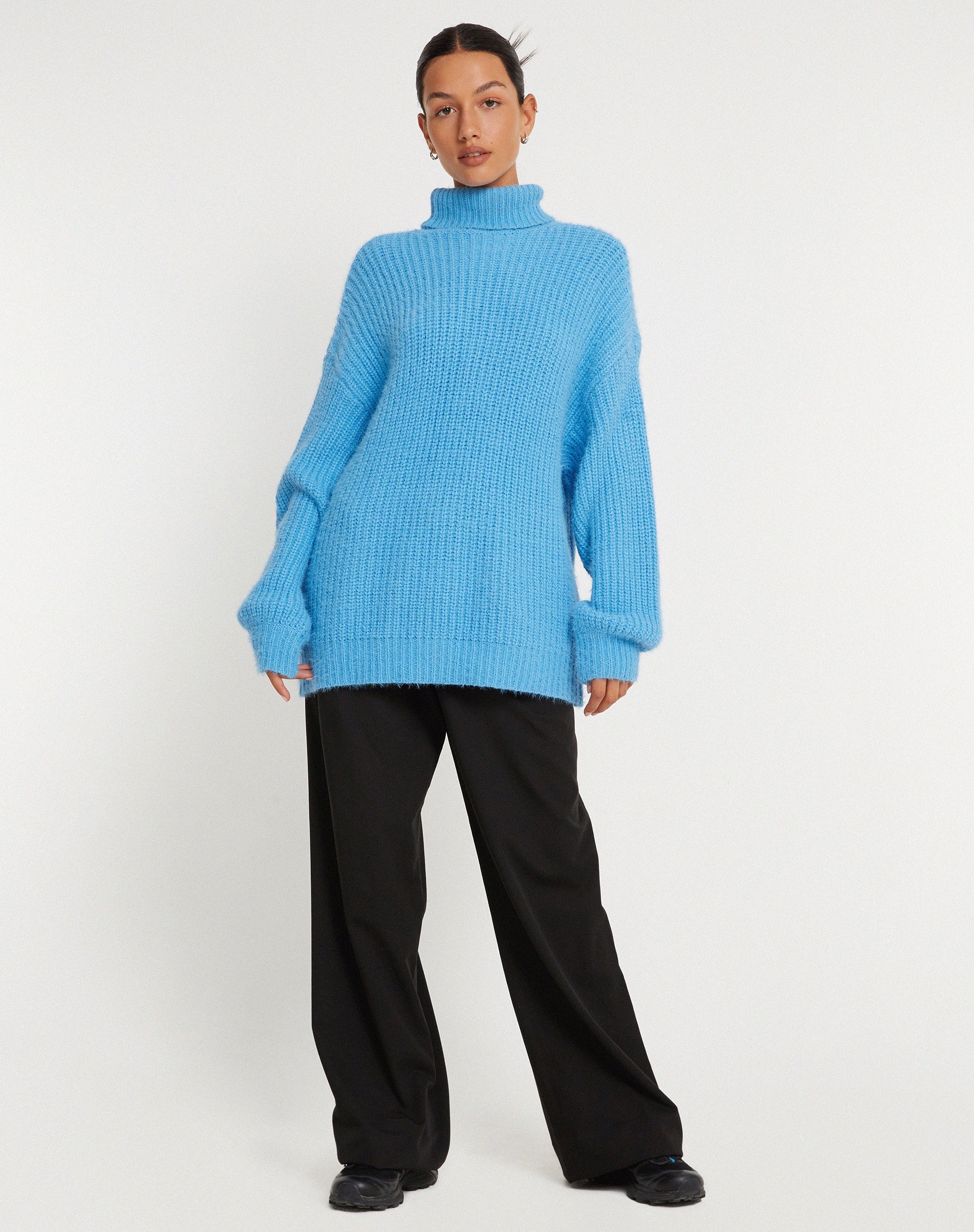 Afbeelding van Mada Trui in Blauw breisel