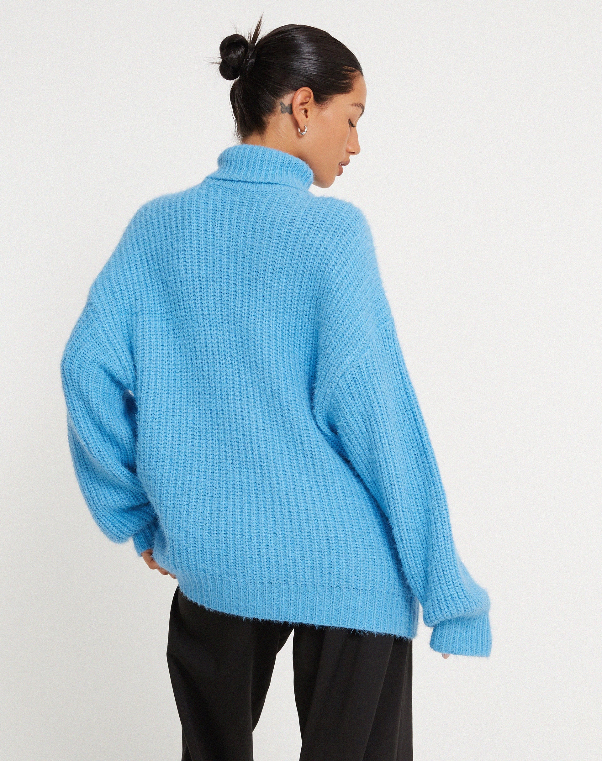 Afbeelding van Mada Trui in Blauw breisel