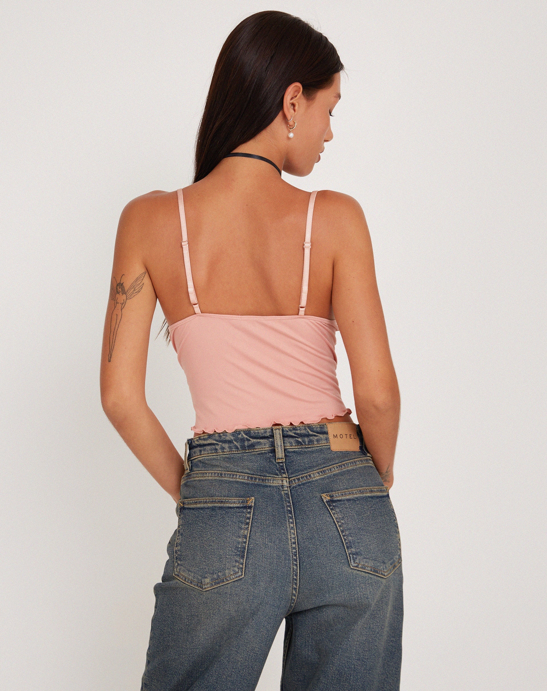 Afbeelding van Mia Ballet Jersey Cami Vest Top in Roze