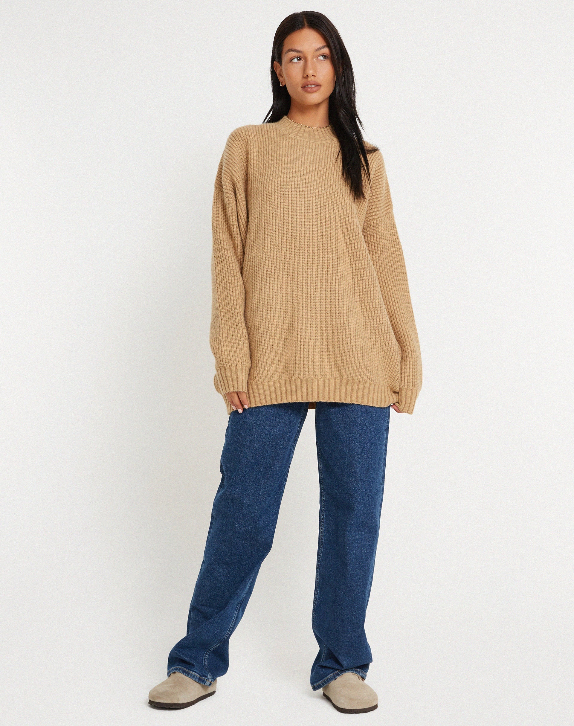 Afbeelding van Mody Trui in Tan Rib