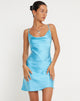 beeld van PAIVA DRESS SATIN SKY BLUE A