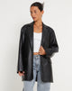 Afbeelding van Saken Blazer in Pu Zwart