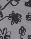 Doodle bloem grijs