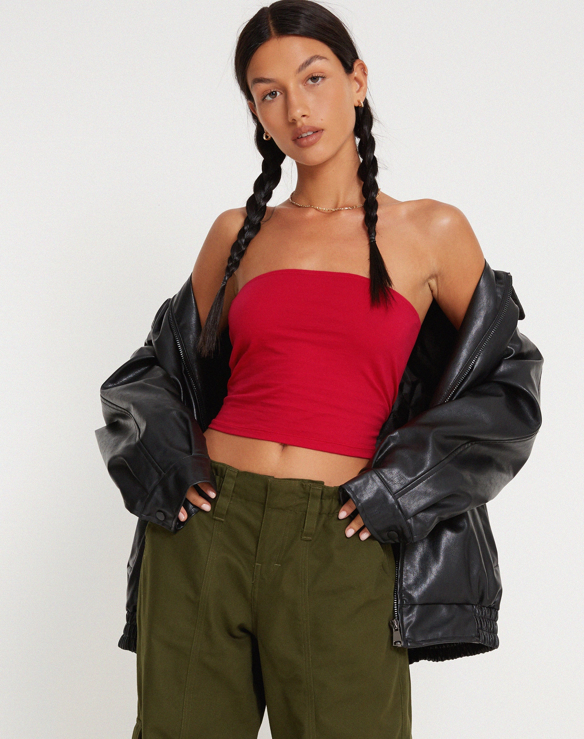 Afbeelding van Shae Bandeau Top in Racing Red