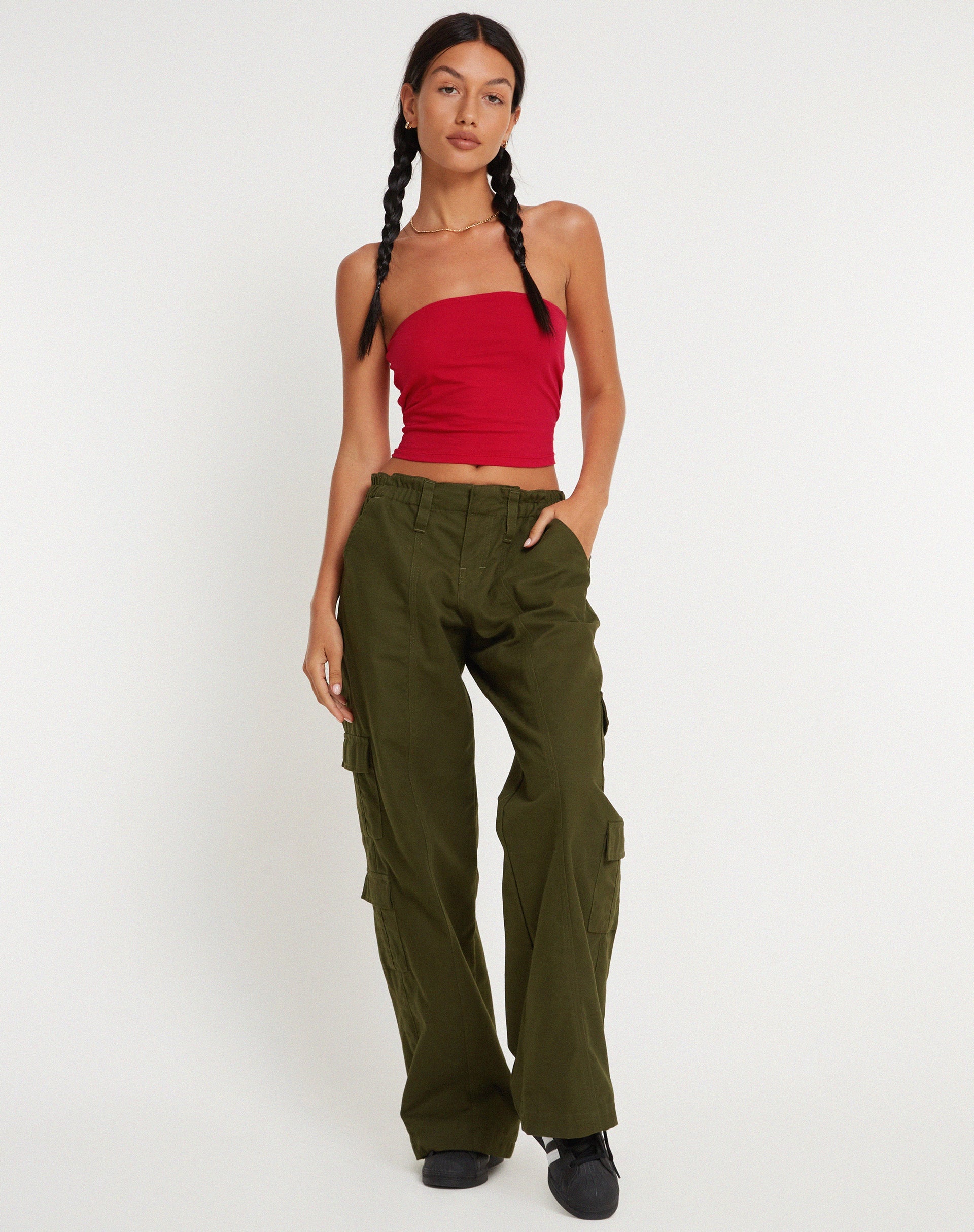 Afbeelding van Shae Bandeau Top in Racing Red