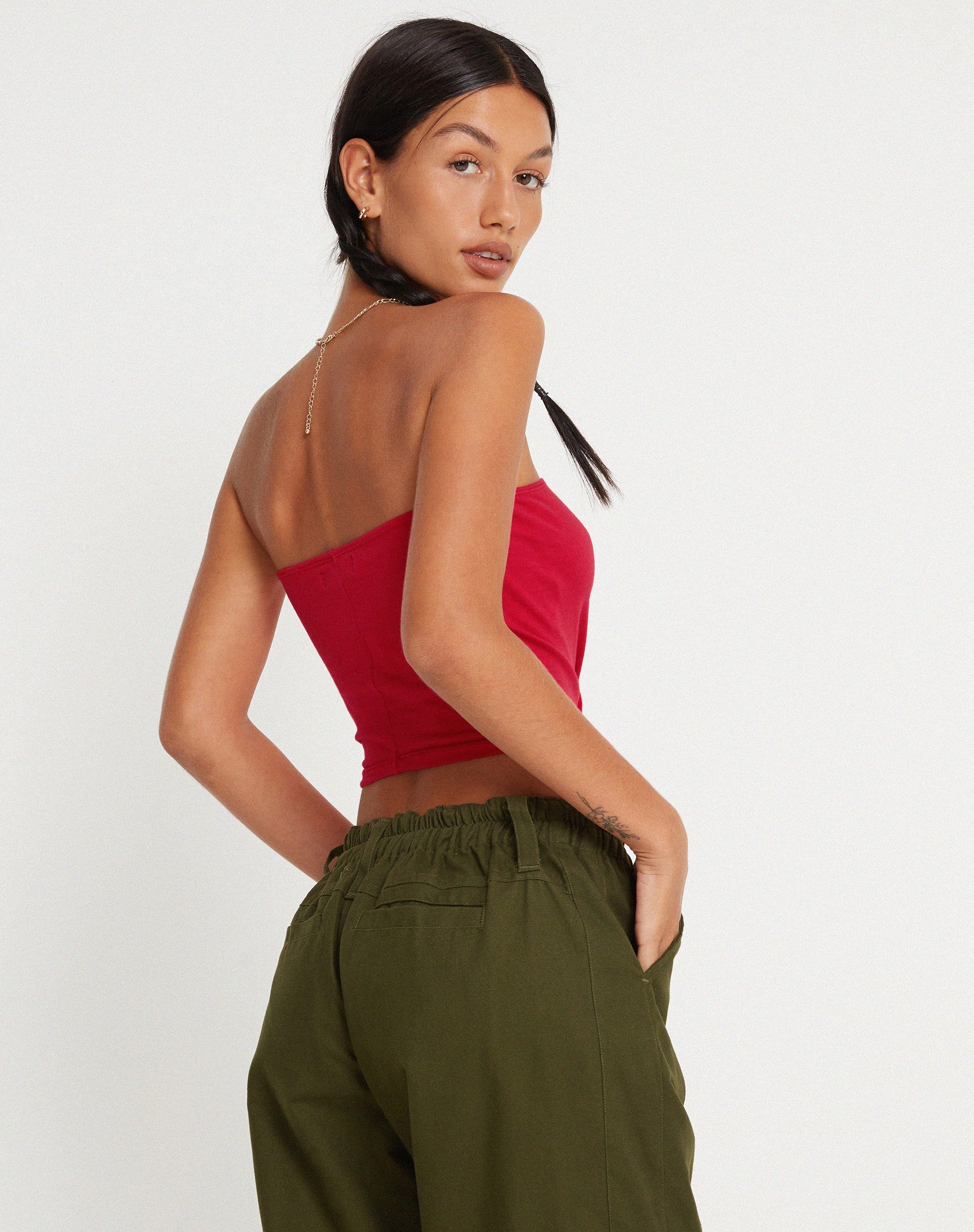Afbeelding van Shae Bandeau Top in Racing Red