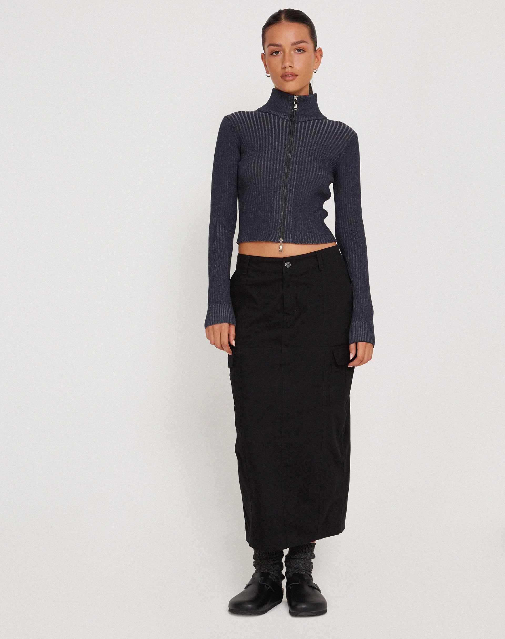 Afbeelding van Tuzifa Cropped Trui in Navy