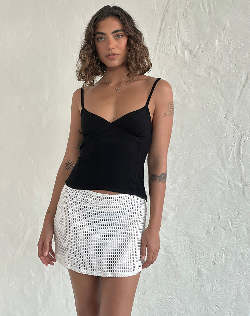 Rey Cami Top in Zwart