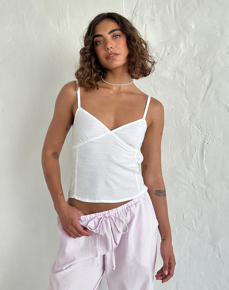 Rey Cami Top in Ivoor