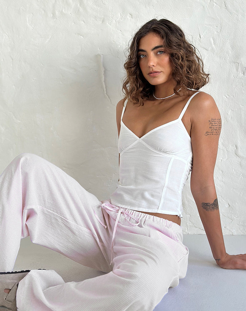 Rey Cami Top in Ivoor