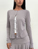 Afbeelding van Rhea vest in Pointelle Bruin