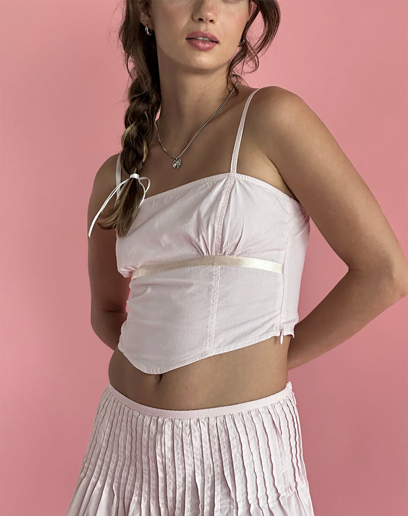 Afbeelding van Riana Cami Top in Lichtroze