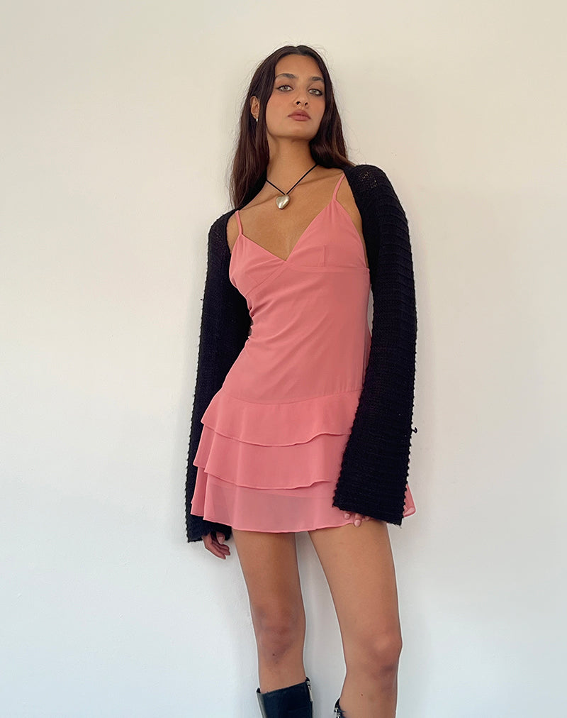 Afbeelding van Riasi Mini Jurk in Chiffon Blush