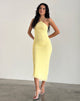 Afbeelding van Ribka Midi Dress in Mesh Lemon