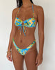 Afbeelding van Farida Bikinibroekje in Blauw Aquarel Bloemen