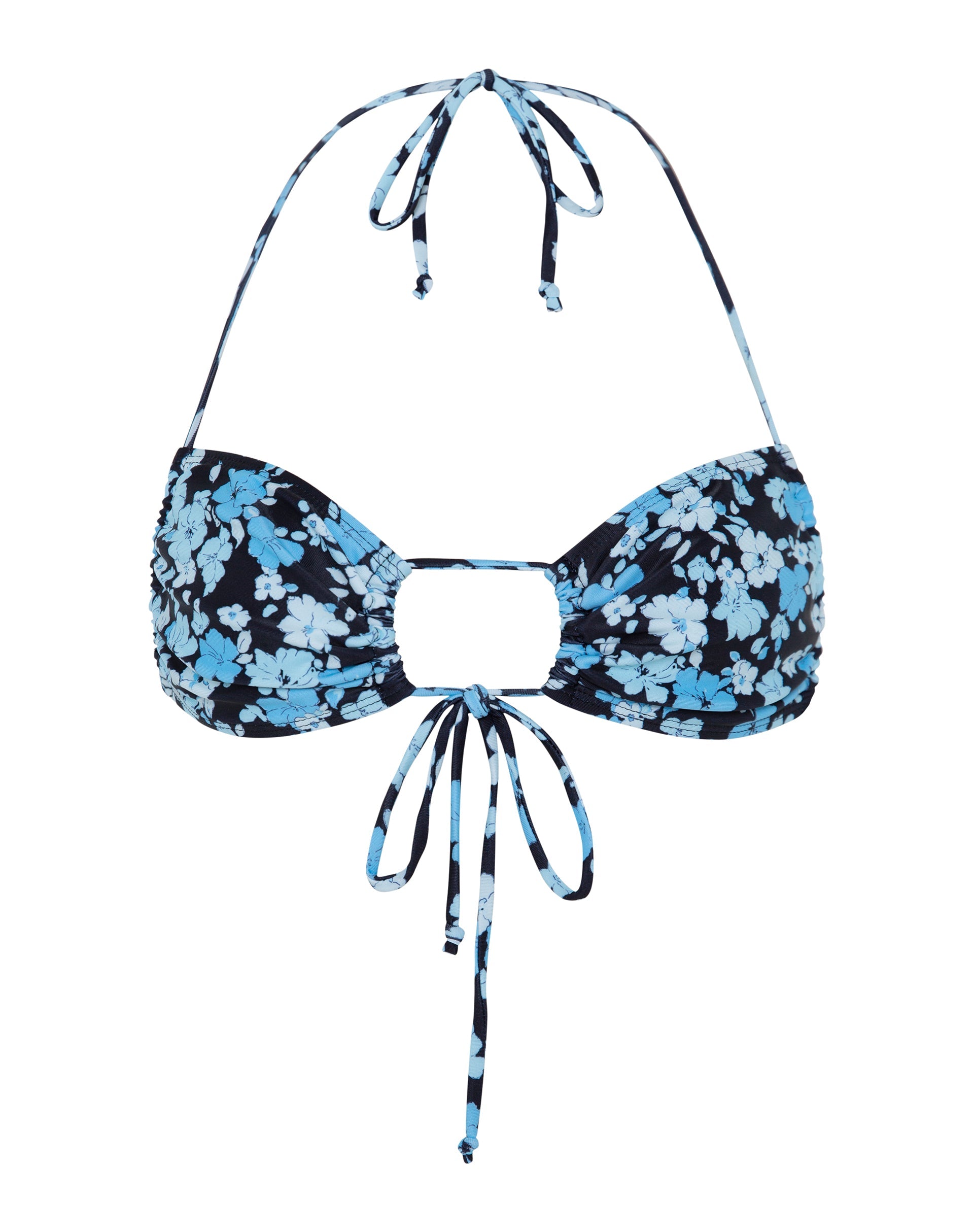 Afbeelding van Ricoa Bikinitop in Pastelblauw Bloemig