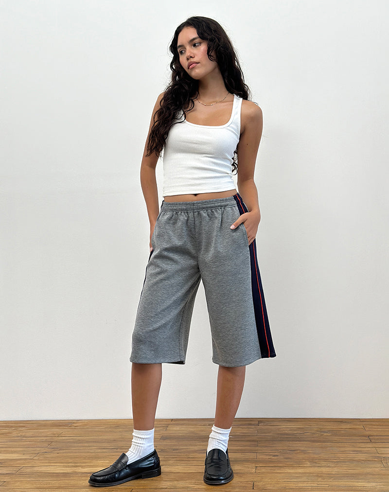 Ridley Shorts met Zijstreep in Grijs