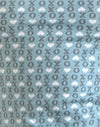 Poederblauw met XO hart
