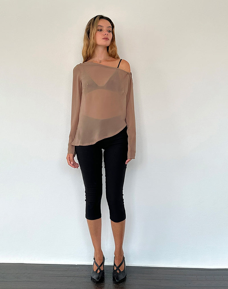 Afbeelding van Riot Top in Chiffon Lichtbruin