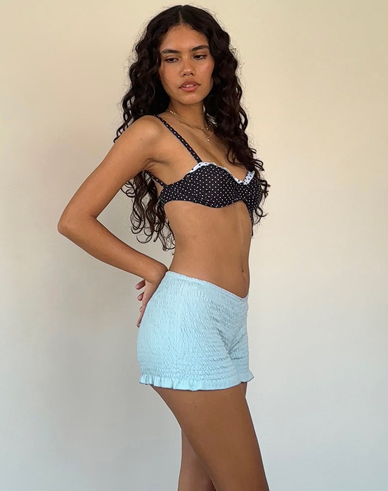 Afbeelding van Ritala Shirred Short in Powder Blue