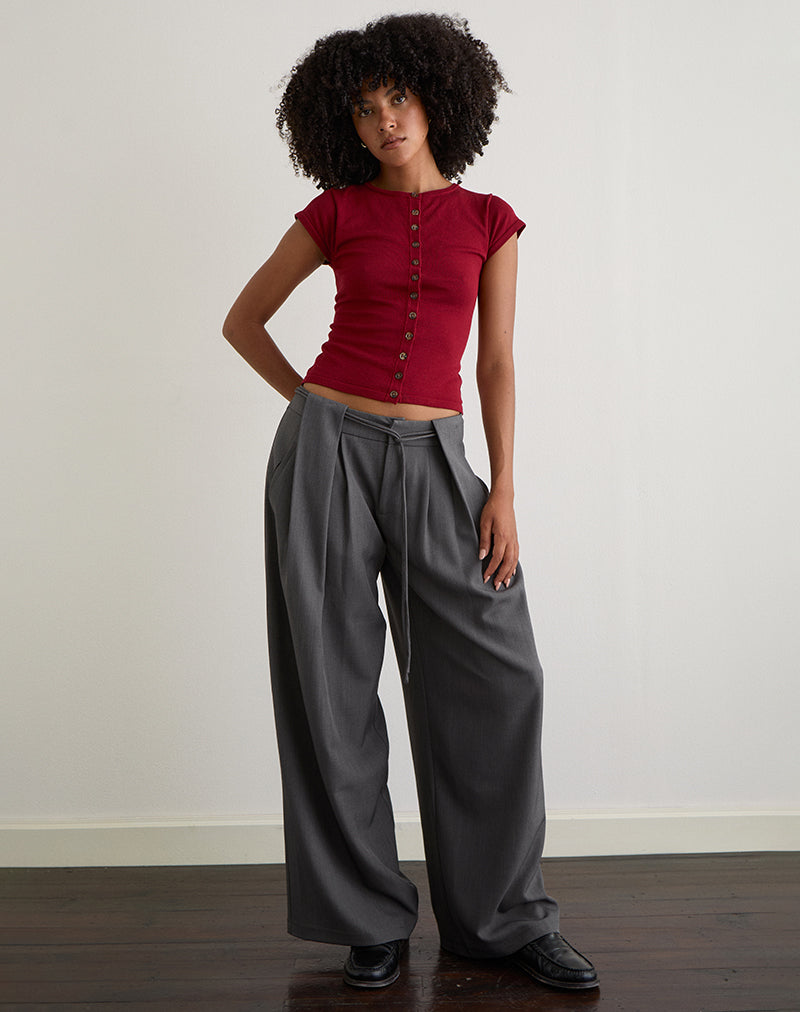 Afbeelding van Rivela broek met band in grijs