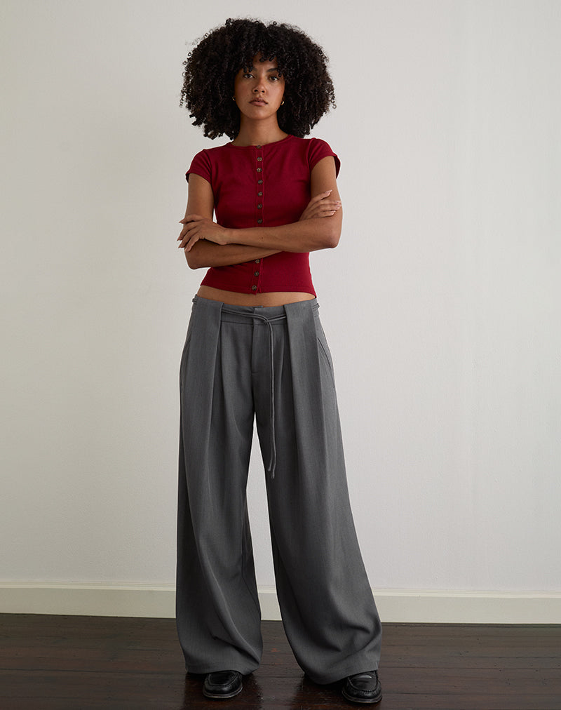 Afbeelding van Rivela broek met band in grijs