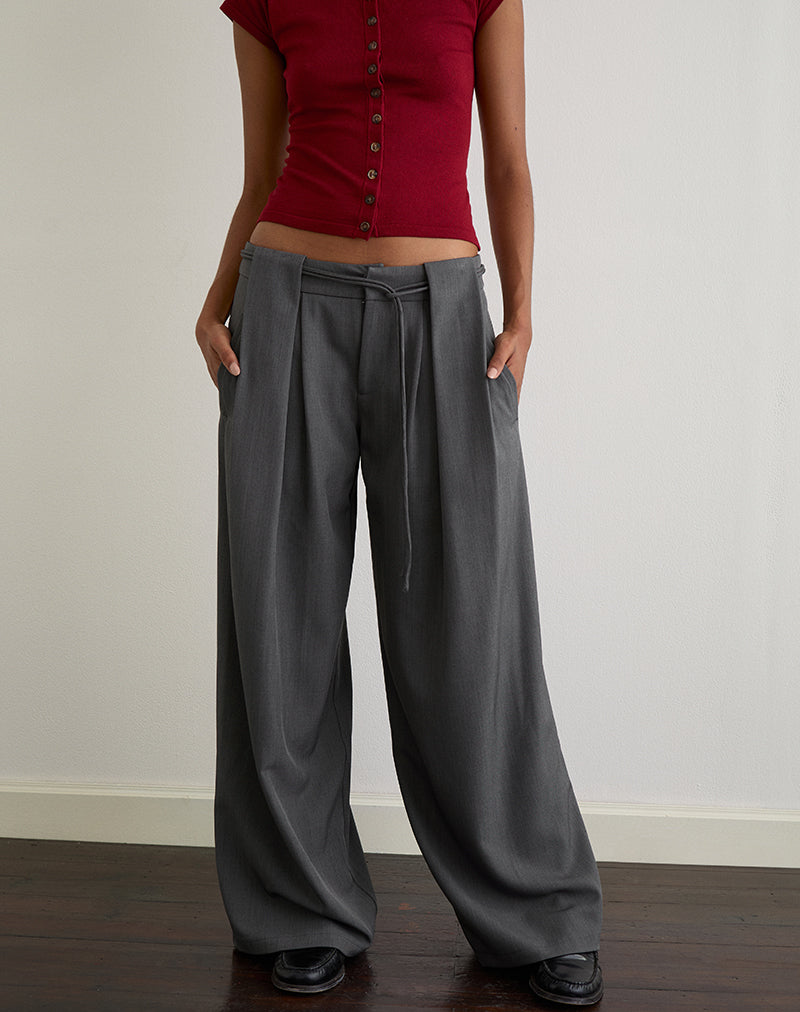 Afbeelding van Rivela broek met band in grijs