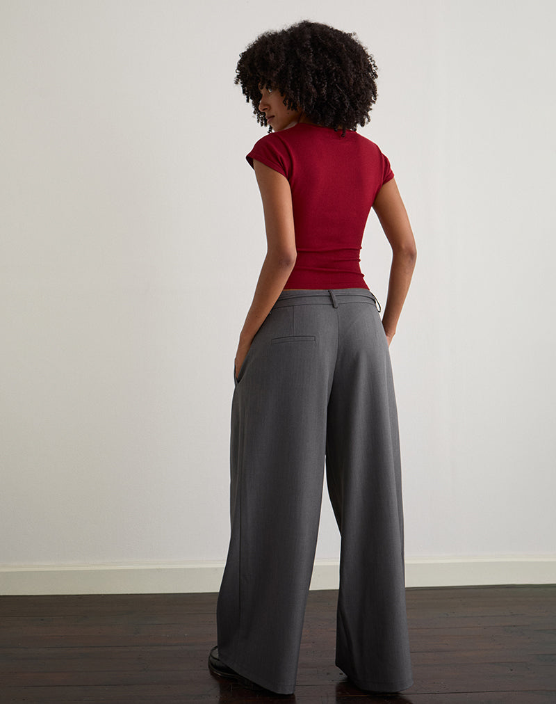 Afbeelding van Rivela broek met band in grijs