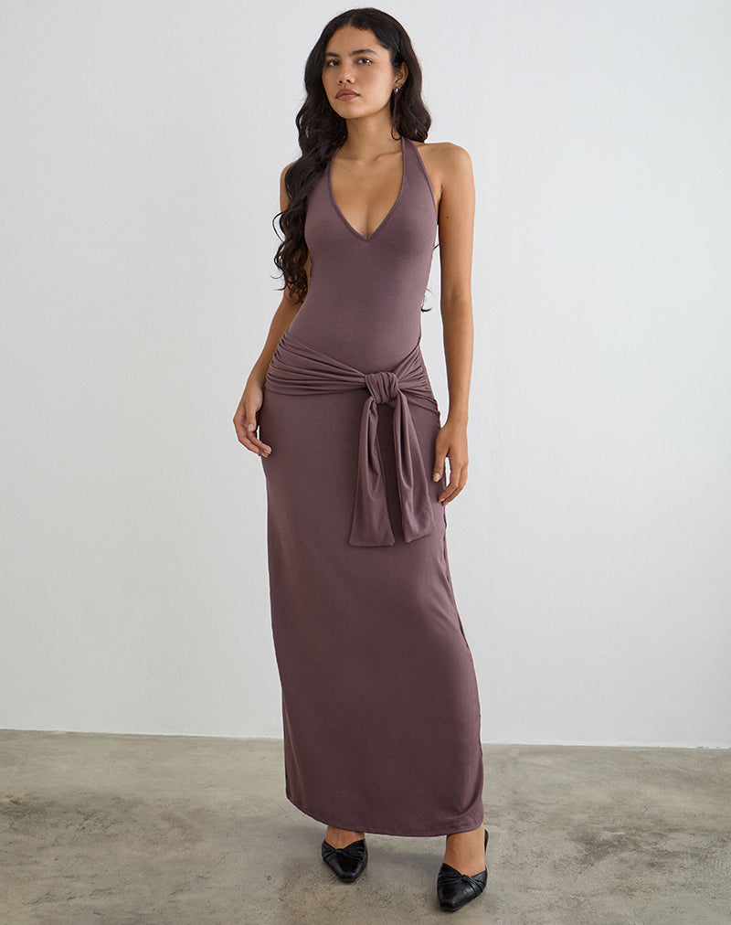 Afbeelding van Rohesia Maxi-jurk in Deep Taupe