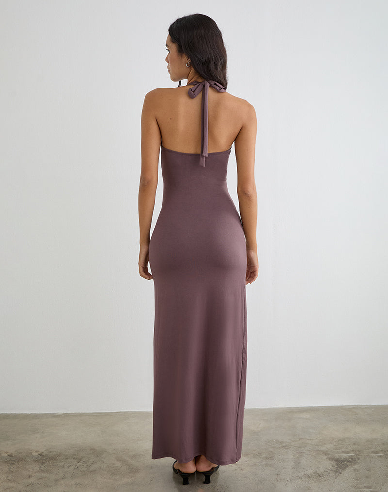 Afbeelding van Rohesia Maxi-jurk in Deep Taupe