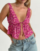 Afbeelding van Rolia Cami Top in Ditsy Floral Pink